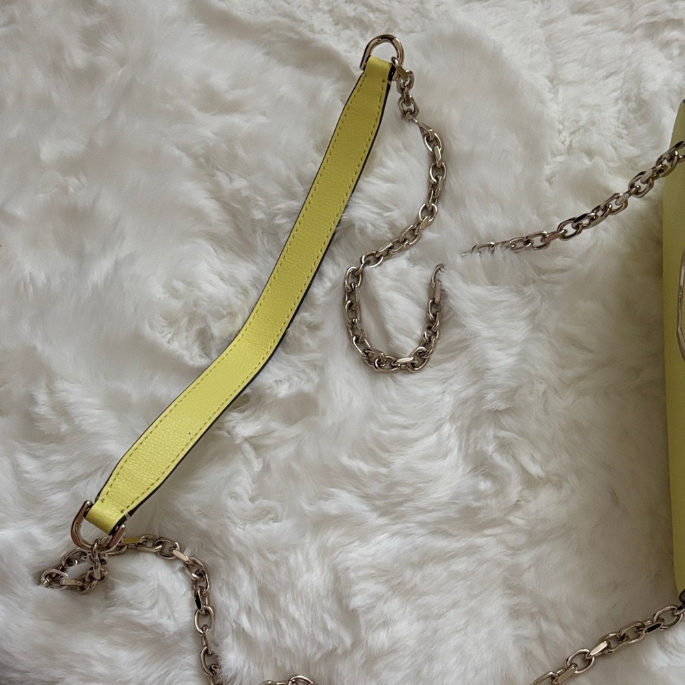 Kate Spade Yellow Crossbody Bag with Chain Strap - Picture 7 of 7